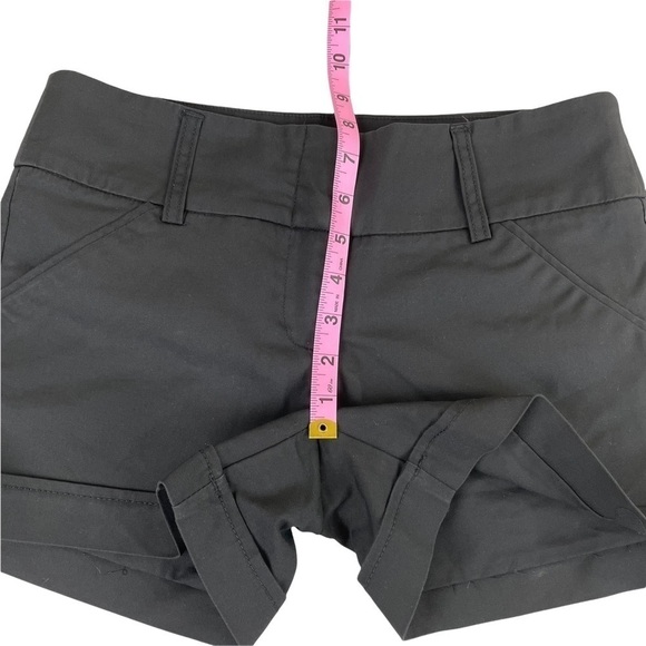 Kenar Black Flat Front Shorts - Picture 4 of 8